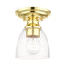 Livex Lighting - 46331-02 - One Light Semi-Flush Mount - Montgomery - Polished Brass