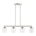Livex Lighting - 46724-91 - Four Light Linear Chandelier - Willow - Brushed Nickel