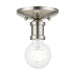 Livex Lighting - 47160-91 - One Light Flush Mount - Lansdale - Brushed Nickel