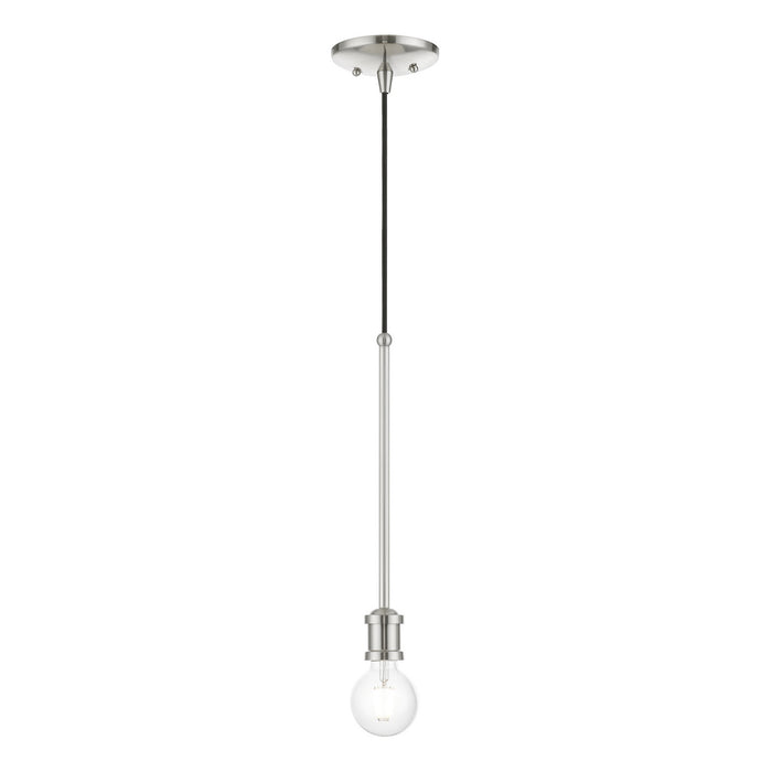 Livex Lighting - 47161-91 - One Light Pendant - Lansdale - Brushed Nickel