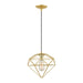 Livex Lighting - 49152-33 - One Light Pendant - Knox - Soft Gold with Polished Brass