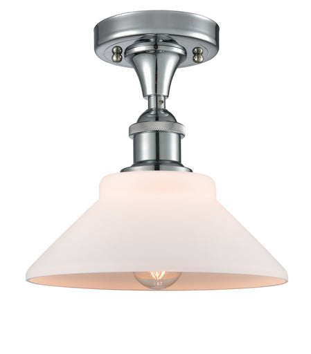 One Light Semi-Flush Mount