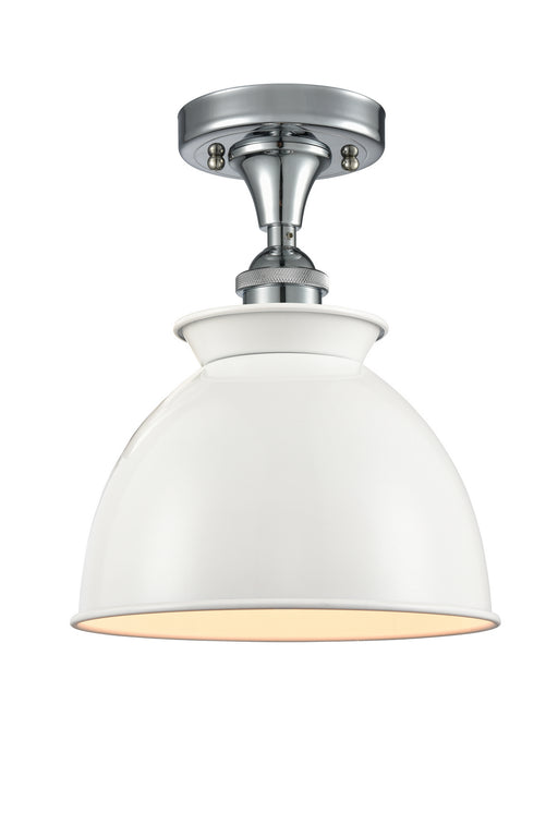 Innovations - 516-1C-PC-M14-W-LED - LED Semi-Flush Mount - Ballston - Polished Chrome