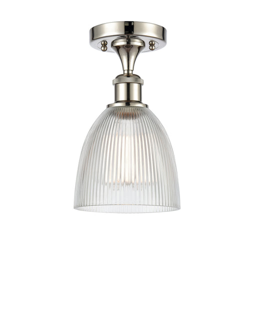 Innovations - 516-1C-PN-G382 - One Light Semi-Flush Mount - Ballston - Polished Nickel