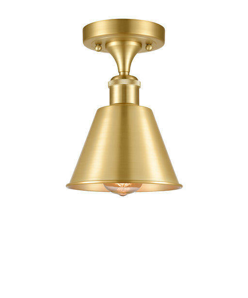 Innovations - 516-1C-SG-M8-LED - LED Semi-Flush Mount - Ballston - Satin Gold