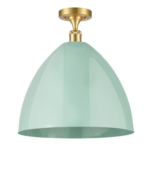 Innovations - 516-1C-SG-MBD-16-SF - One Light Semi-Flush Mount - Ballston - Satin Gold