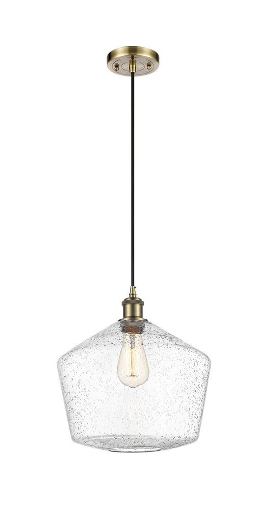 Innovations - 516-1P-AB-G654-12 - One Light Mini Pendant - Ballston - Antique Brass