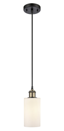 Ballston One Light Mini Pendant Black Antique Brass