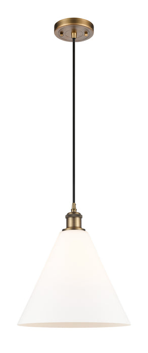Innovations - 516-1P-BB-GBC-121 - One Light Mini Pendant - Ballston - Brushed Brass