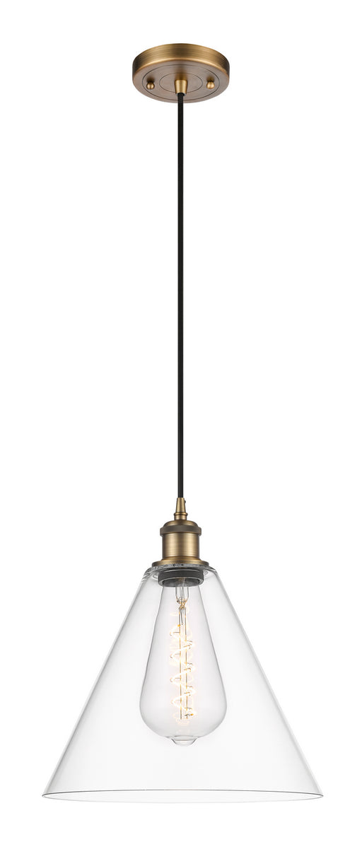 Innovations - 516-1P-BB-GBC-122 - One Light Mini Pendant - Ballston - Brushed Brass