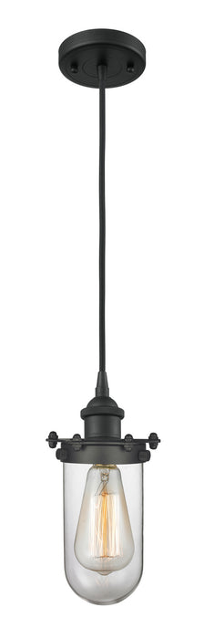 Innovations - 516-1P-BK-CE231-CL - One Light Mini Pendant - Austere - Matte Black