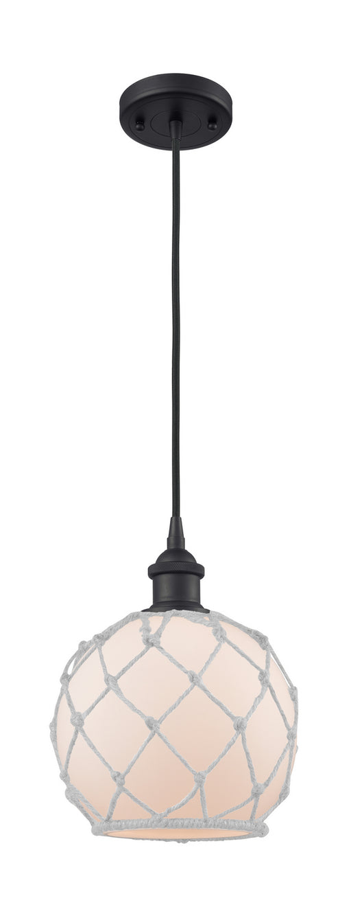 Innovations - 516-1P-BK-G121-8RW - One Light Mini Pendant - Ballston - Matte Black