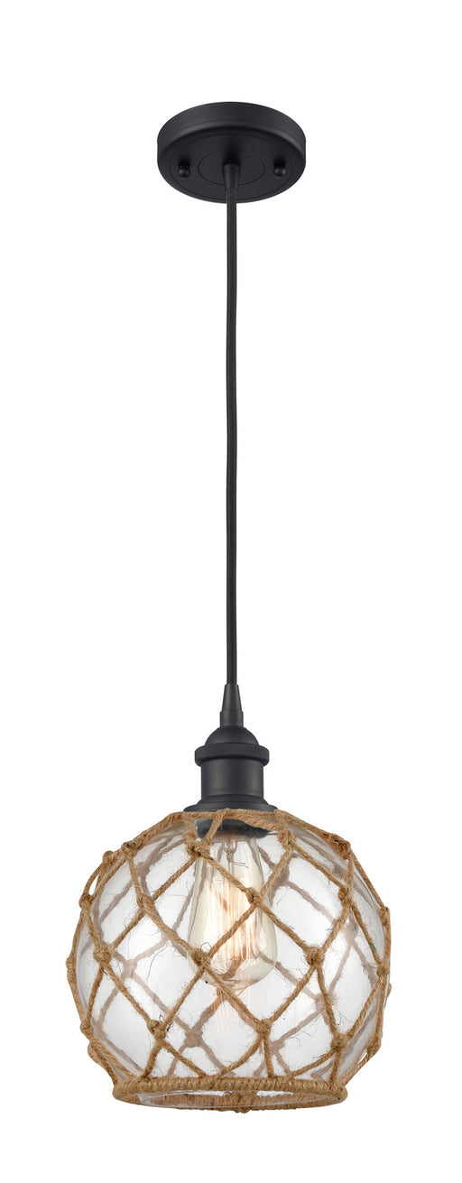 Innovations - 516-1P-BK-G122-8RB - One Light Mini Pendant - Ballston - Matte Black