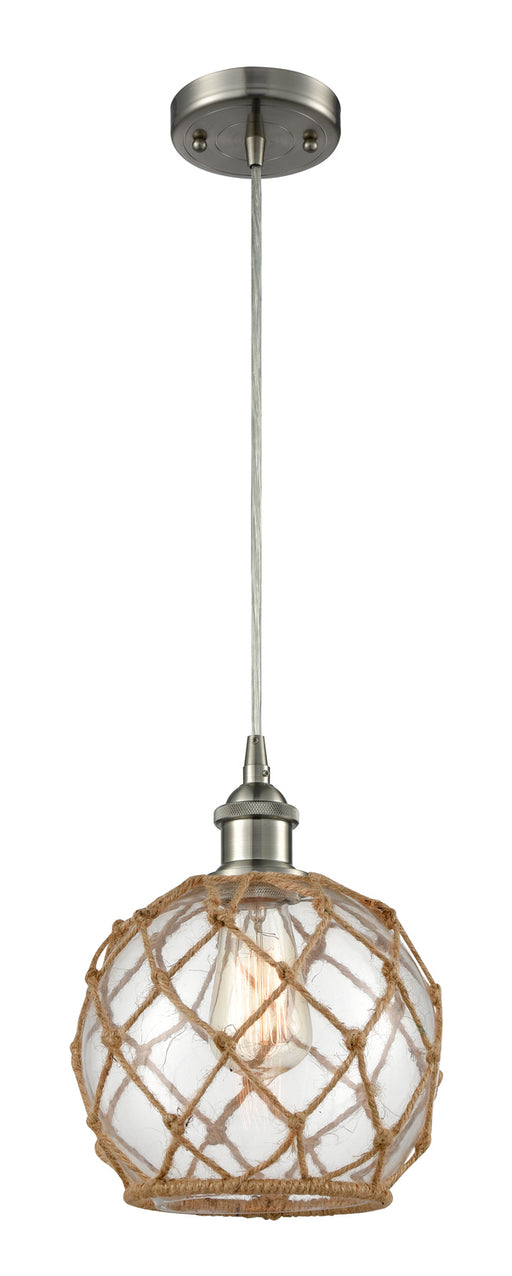 Innovations - 516-1P-SN-G122-8RB - One Light Mini Pendant - Ballston - Brushed Satin Nickel