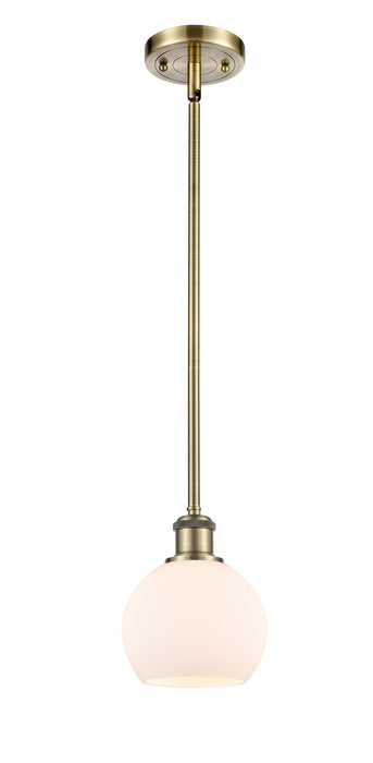 Innovations - 516-1S-AB-G121-6 - One Light Mini Pendant - Ballston - Antique Brass