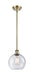 Innovations - 516-1S-AB-G124-8 - One Light Mini Pendant - Ballston - Antique Brass