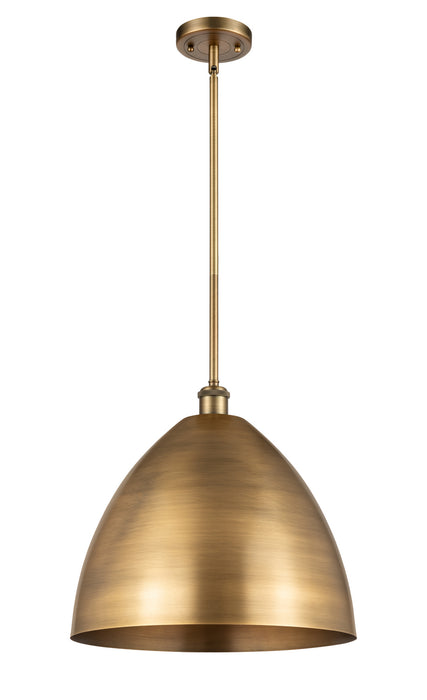 Innovations - 516-1S-BB-MBD-16-BB - One Light Pendant - Ballston - Brushed Brass