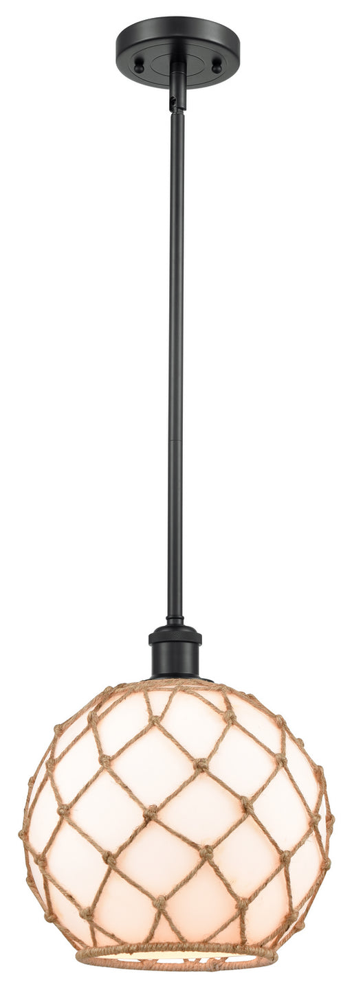 Innovations - 516-1S-BK-G121-10RB - One Light Mini Pendant - Ballston - Matte Black