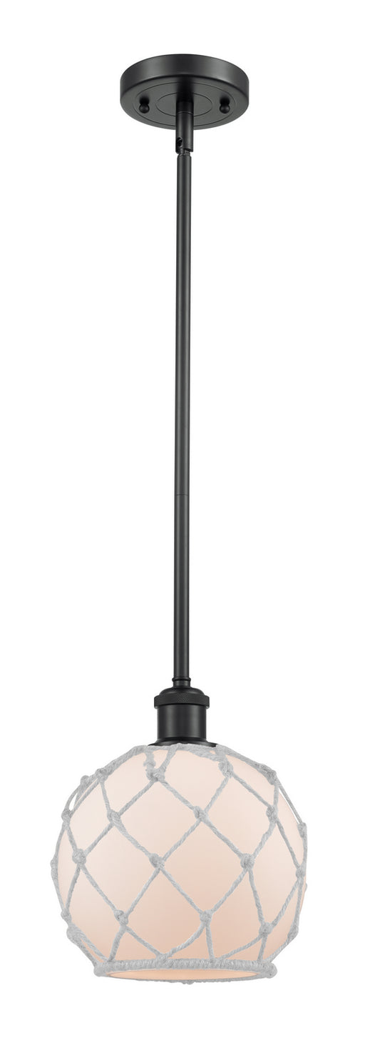 Innovations - 516-1S-BK-G121-8RW - One Light Mini Pendant - Ballston - Matte Black