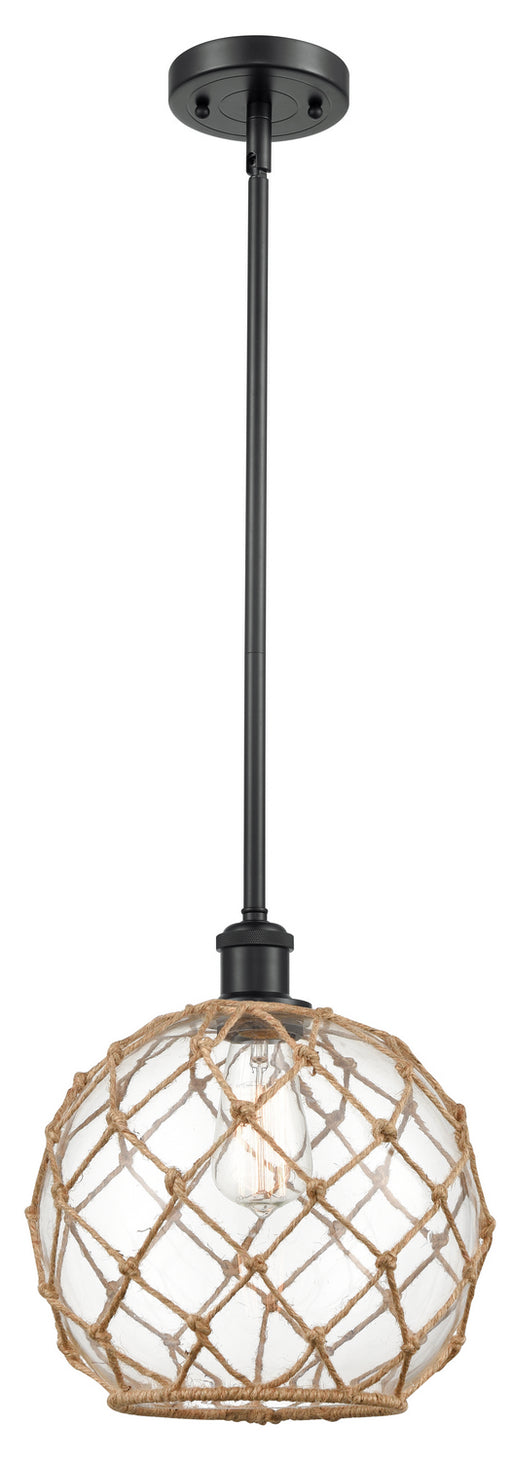 Innovations - 516-1S-BK-G122-10RB - One Light Mini Pendant - Ballston - Matte Black