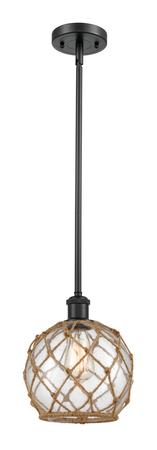 Innovations - 516-1S-BK-G122-8RB - One Light Mini Pendant - Ballston - Matte Black