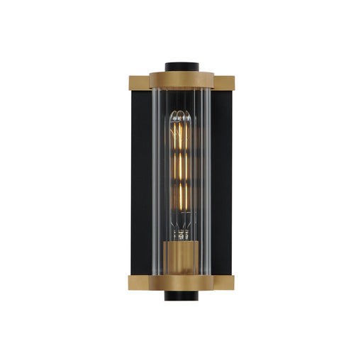 Maxim - 16120CRBKAB - One Light Outdoor Wall Sconce - Opulent - Black / Antique Brass