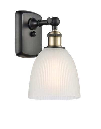 Ballston One Light Wall Sconce Black Antique Brass
