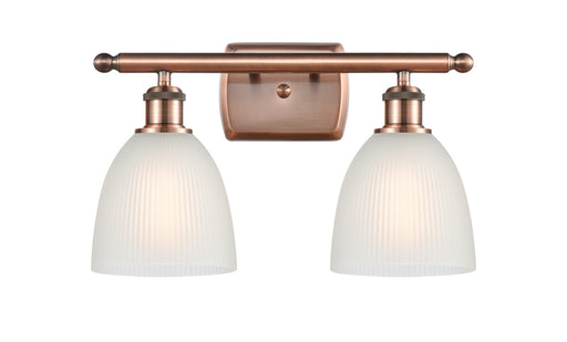 Ballston Two Light Bath Vanity Antique Copper