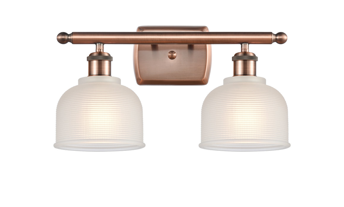 Innovations - 516-2W-AC-G411-LED - LED Bath Vanity - Ballston - Antique Copper