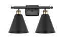 Innovations - 516-2W-BAB-MBC-8-BK - Two Light Bath Vanity - Ballston - Black Antique Brass