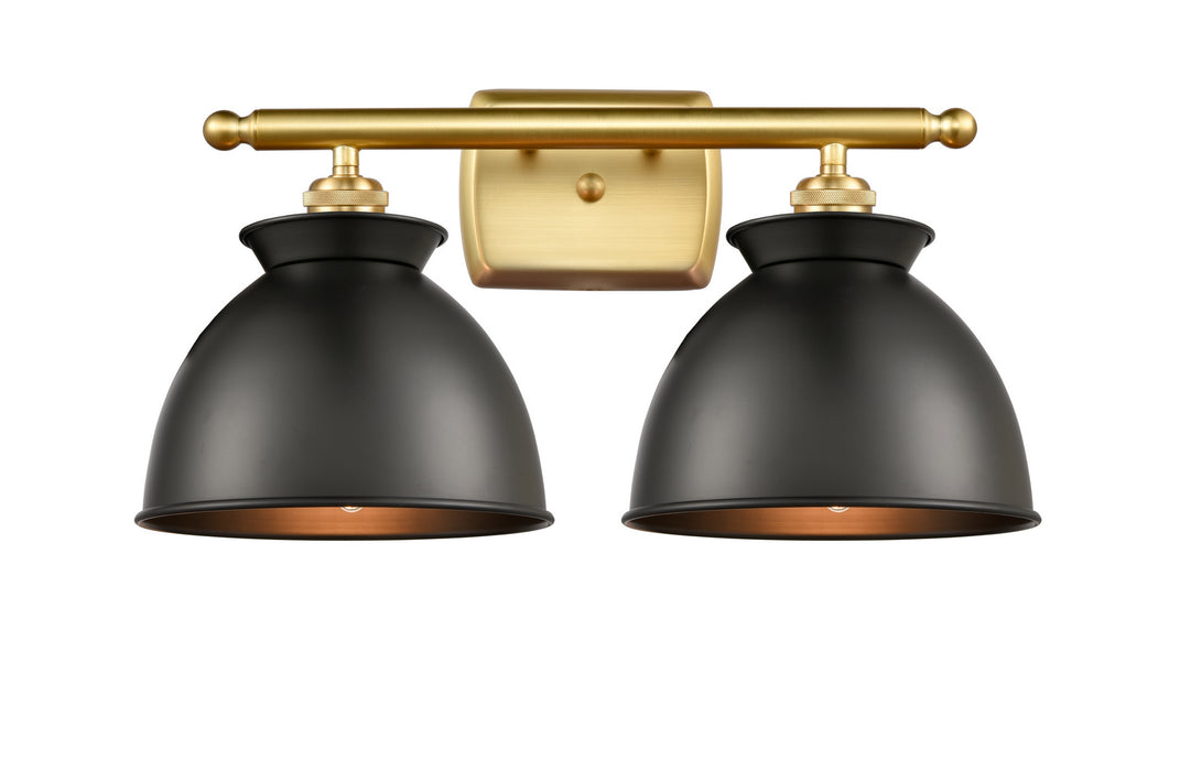 Innovations - 516-2W-SG-M14-BK - Two Light Bath Vanity - Ballston - Satin Gold