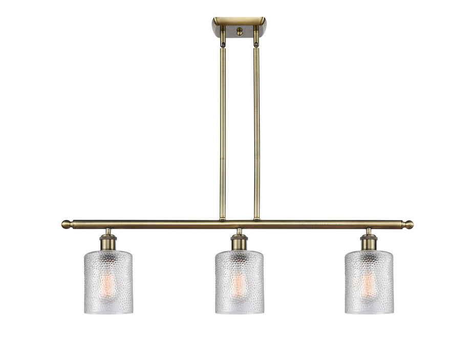 Innovations - 516-3I-AB-G112 - Three Light Island Pendant - Ballston - Antique Brass