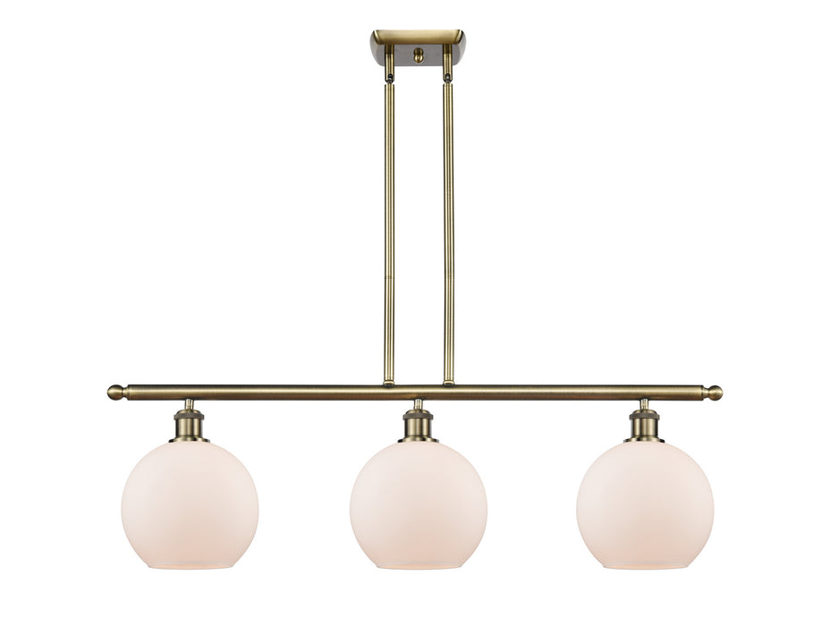 Innovations - 516-3I-AB-G121-8 - Three Light Island Pendant - Ballston - Antique Brass