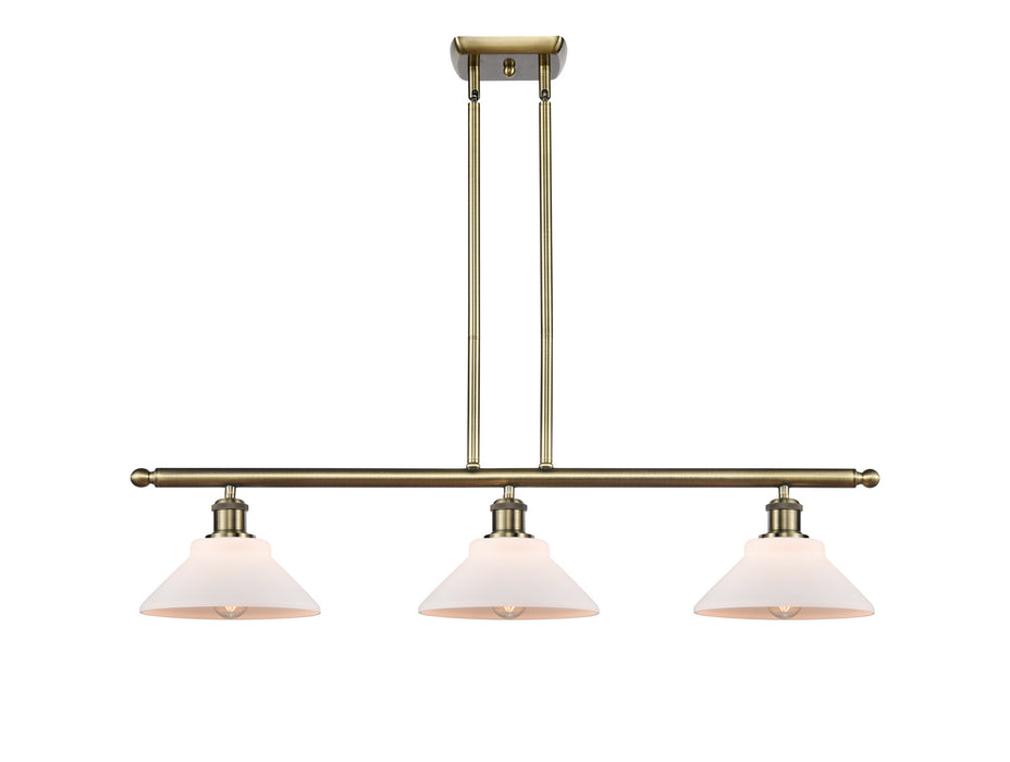 Innovations - 516-3I-AB-G131 - Three Light Island Pendant - Ballston - Antique Brass