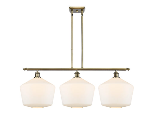 Innovations - 516-3I-AB-G651-12 - Three Light Island Pendant - Ballston - Antique Brass