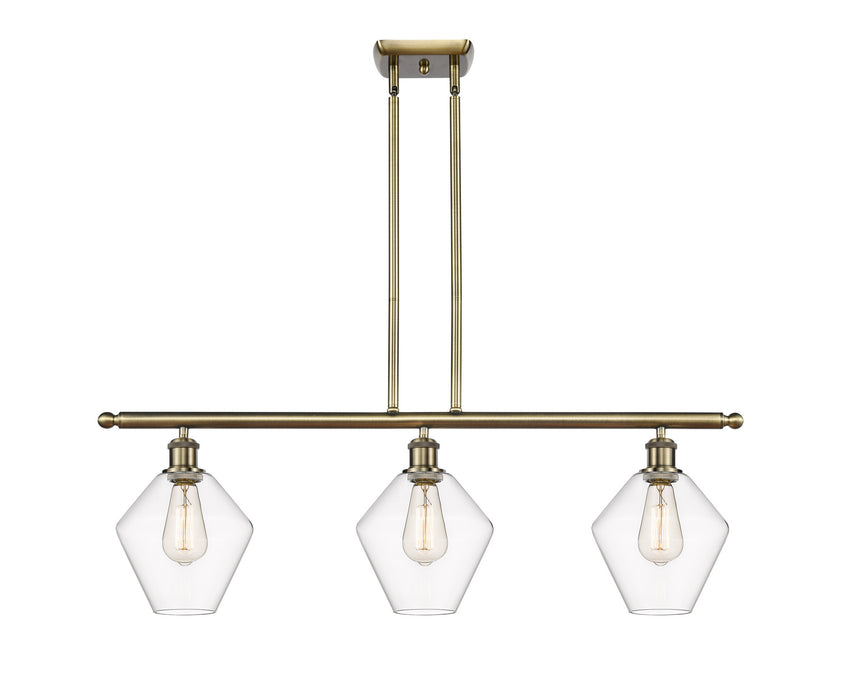 Innovations - 516-3I-AB-G652-8 - Three Light Island Pendant - Ballston - Antique Brass