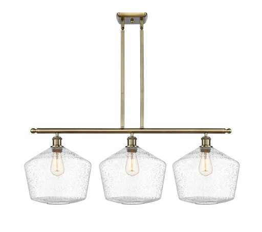 Innovations - 516-3I-AB-G654-12 - Three Light Island Pendant - Ballston - Antique Brass