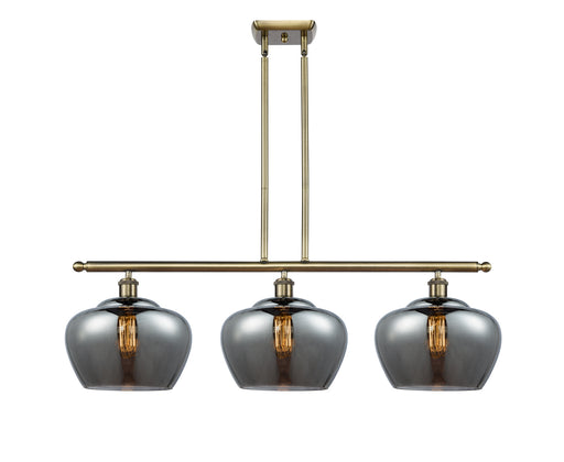 Ballston Three Light Island Pendant Antique Brass