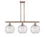 Innovations - 516-3I-AC-G1213-10 - Three Light Island Pendant - Ballston - Antique Copper