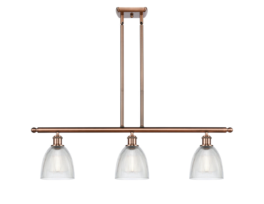 Innovations - 516-3I-AC-G382 - Three Light Island Pendant - Ballston - Antique Copper