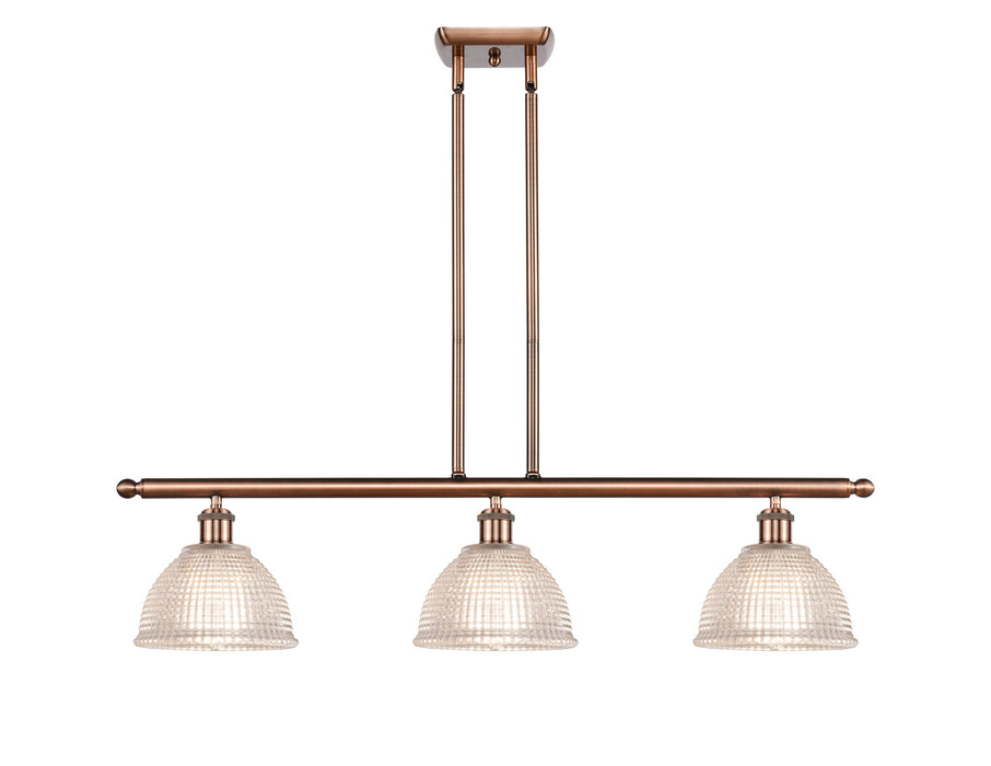 Innovations - 516-3I-AC-G422 - Three Light Island Pendant - Ballston - Antique Copper