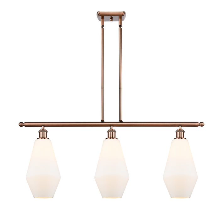 Innovations - 516-3I-AC-G651-7 - Three Light Island Pendant - Ballston - Antique Copper