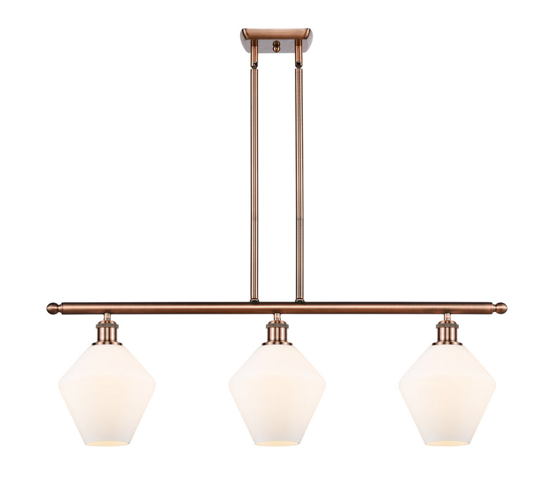 Innovations - 516-3I-AC-G651-8 - Three Light Island Pendant - Ballston - Antique Copper