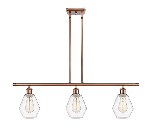 Innovations - 516-3I-AC-G652-6 - Three Light Island Pendant - Ballston - Antique Copper