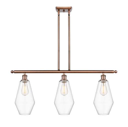 Innovations - 516-3I-AC-G652-7 - Three Light Island Pendant - Ballston - Antique Copper