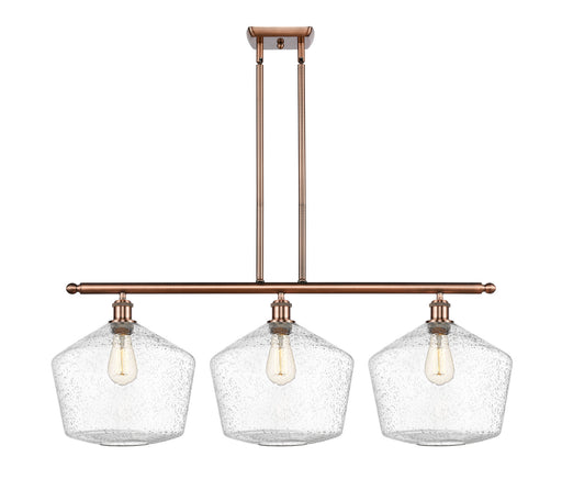 Innovations - 516-3I-AC-G654-12 - Three Light Island Pendant - Ballston - Antique Copper