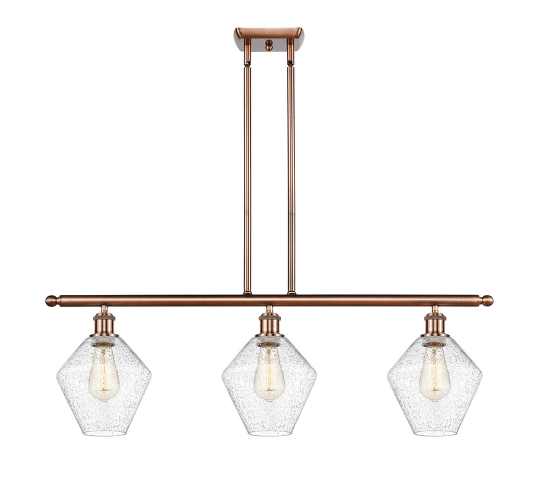 Innovations - 516-3I-AC-G654-8 - Three Light Island Pendant - Ballston - Antique Copper