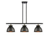 Innovations - 516-3I-BAB-M14-BK - Three Light Island Pendant - Ballston - Black Antique Brass