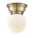 Innovations - 623-1F-AB-G201-6 - One Light Flush Mount - Aditi - Antique Brass