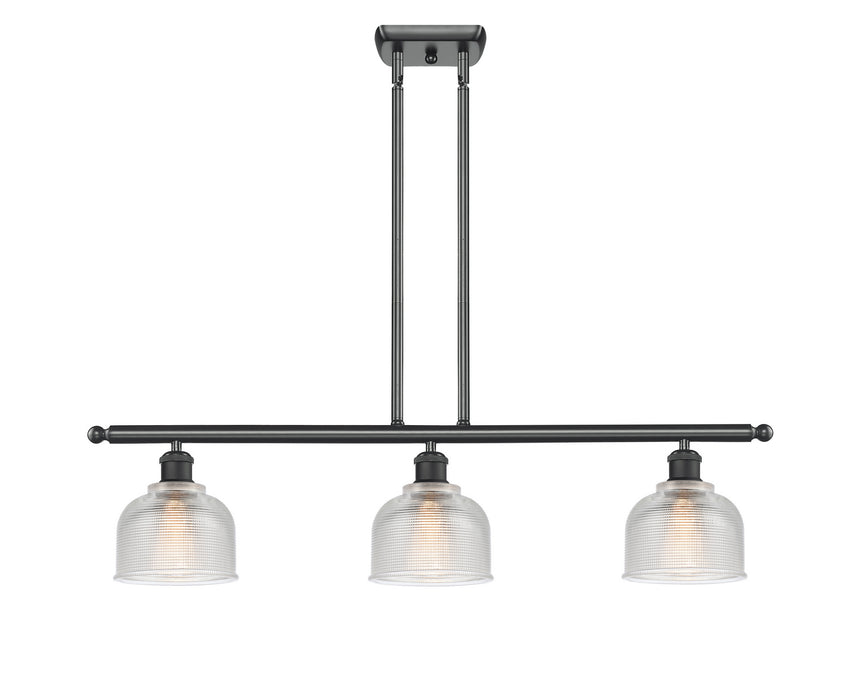 Innovations - 516-3I-BK-G412 - Three Light Island Pendant - Ballston - Matte Black